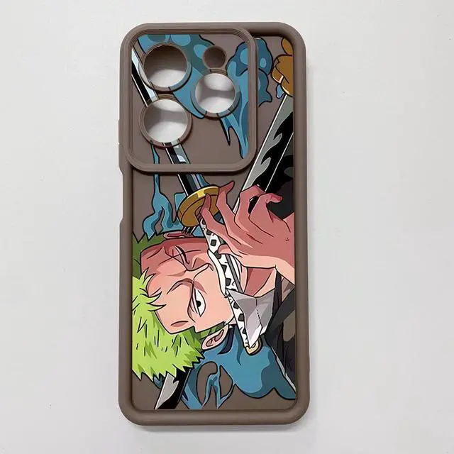 Alt view image 3 of 3 - Case For Infinix Hot 40 Pro Zoro Luffy Full Protective Phone Case Anti Drop Cover