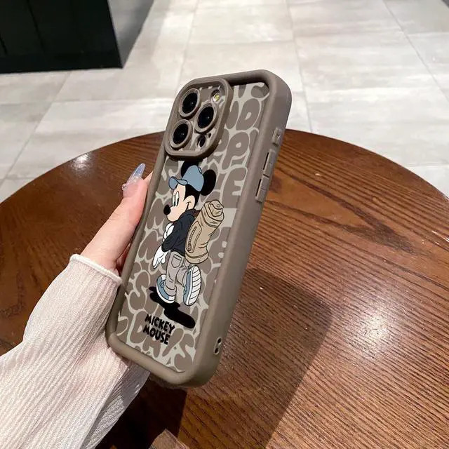 Alt view image 3 of 3 - Case For iPhone 12 Pro Max Couple Mickey Minnie Full Protective Phone Case Anti Drop Cover