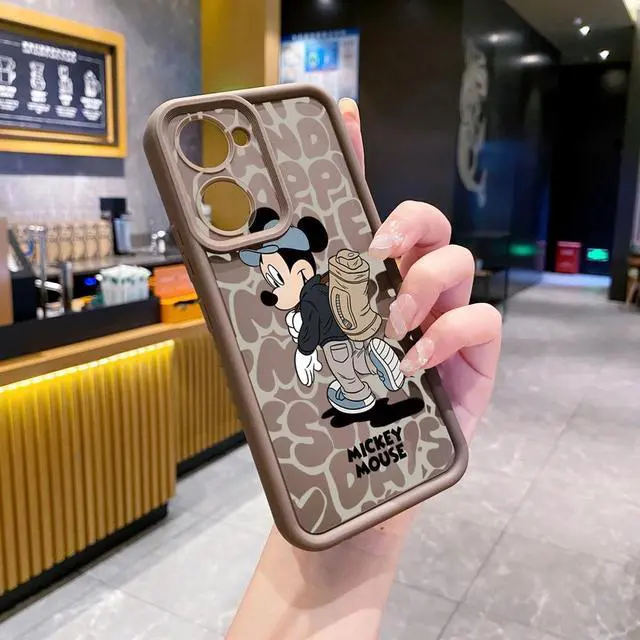 Alt view image 2 of 3 - Case For VIVO Y18 4G Couple Mickey Minnie Full Protective Phone Case Anti Drop Cover