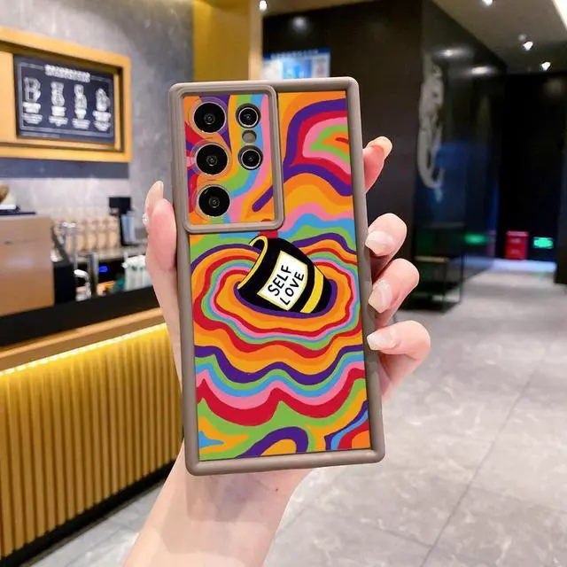 Alt view image 2 of 3 - Case For Samsung S23 Ultra Liquid Coffe Full Protective Phone Case Anti Drop Cover