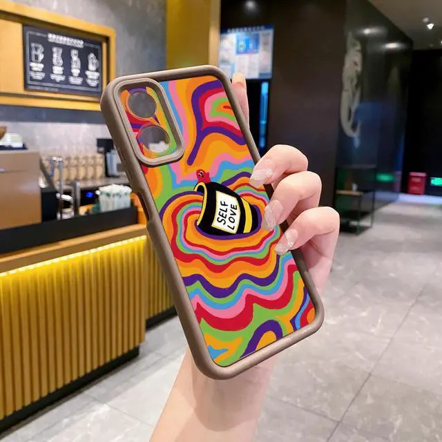 Alt view image 2 of 3 - Case For OPPO A38 4G Liquid Coffe Full Protective Phone Case Anti Drop Cover