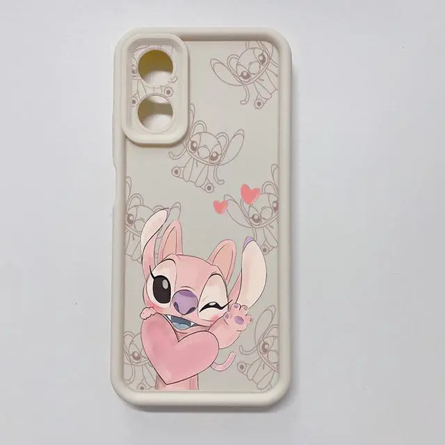 Alt view image 3 of 3 - Case For OPPO A18 4G Couple Stitch Angel Full Protective Phone Case Anti Drop Cover