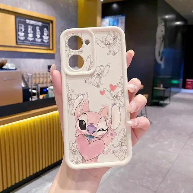 Alt view image 2 of 3 - Case For VIVO Y03 4G Couple Stitch Angel Full Protective Phone Case Anti Drop Cover