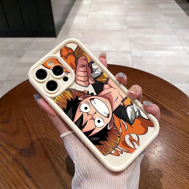 Alt view image 2 of 3 - Case For iPhone 15 Pro Zoro Luffy Full Protective Phone Case Anti Drop Cover