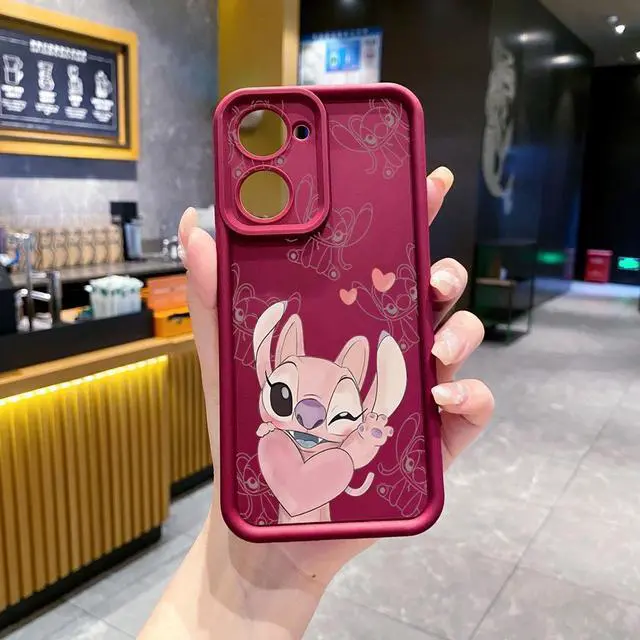 Main image of Case For VIVO Y03 4G Couple Stitch Angel Full Protective Phone Case Anti Drop Cover