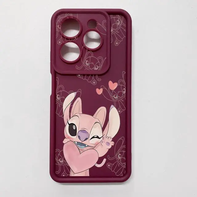Alt view image 3 of 3 - Case For Infinix Hot 40i Couple Stitch Angel Full Protective Phone Case Anti Drop Cover