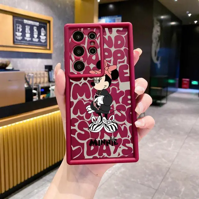 Alt view image 2 of 3 - Case For Samsung S22 Ultra Couple Mickey Minnie Full Protective Phone Case Anti Drop Cover