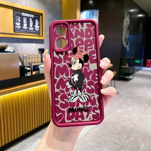 Alt view image 2 of 3 - Case For OPPO A98 5G Couple Mickey Minnie Full Protective Phone Case Anti Drop Cover