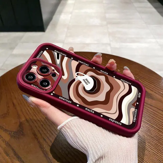Alt view image 2 of 3 - Case For iPhone 13 Pro Liquid Coffe Full Protective Phone Case Anti Drop Cover