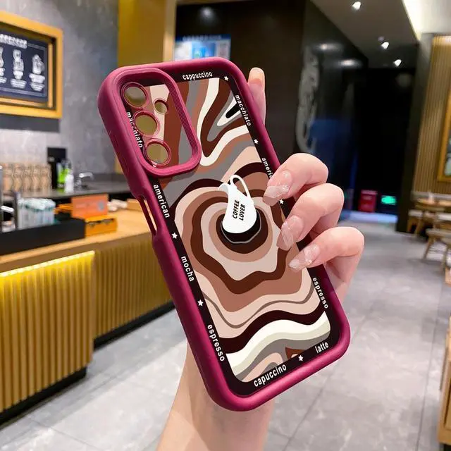 Alt view image 2 of 3 - Case For Samsung A15 5G Liquid Coffe Full Protective Phone Case Anti Drop Cover