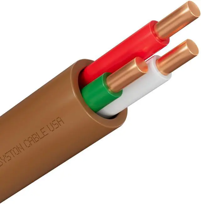 Main image of Syston Cable Technology 18/3 Thermostat Doorbell HAVC Heating Control Cable Wire, 18 AWG 3 Conductor 100% Solid Copper CL3R/FT4/CMR Riser-Rated, UV Resistant RoHS for Low Voltage Applications Use