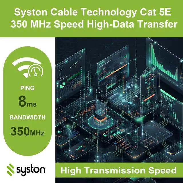 Alt view image 4 of 7 - Syston Cable Technology CAT 5E Ethernet Bulk Cable,350MHz,24/4pr Solid Copper,CMR,Indoor/Outdoor  500 ft. Blue