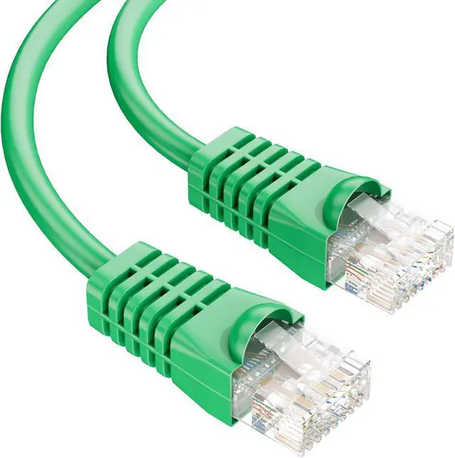 Main image of SYSTON CABLE TECHNOLOGY CAT 5E Ethernet RJ45 Patch Cable,350MHz,24/4pr Solid CU,CMP,Indoor/Outdoor 200 ft. Green