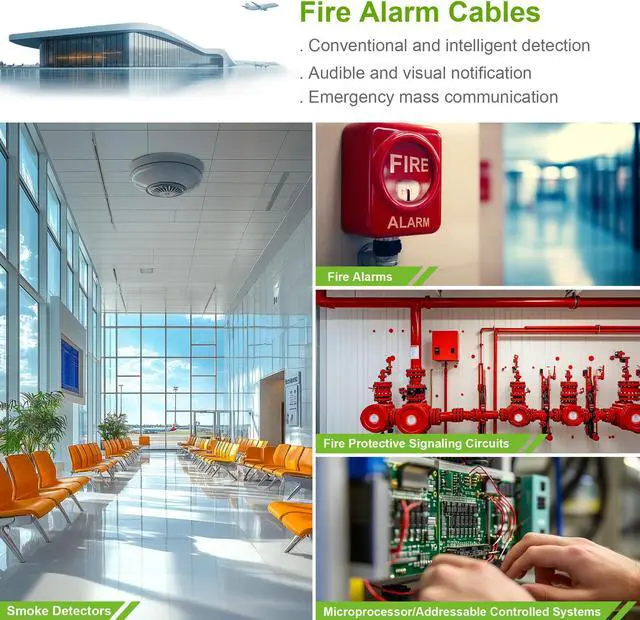Alt view image 7 of 7 - SYSTON CABLE TECHNOLOGY 18/4 Fire Alarm Cable, Solid Copper, Red, Shielded, FPLR, Indoor/Outdoor