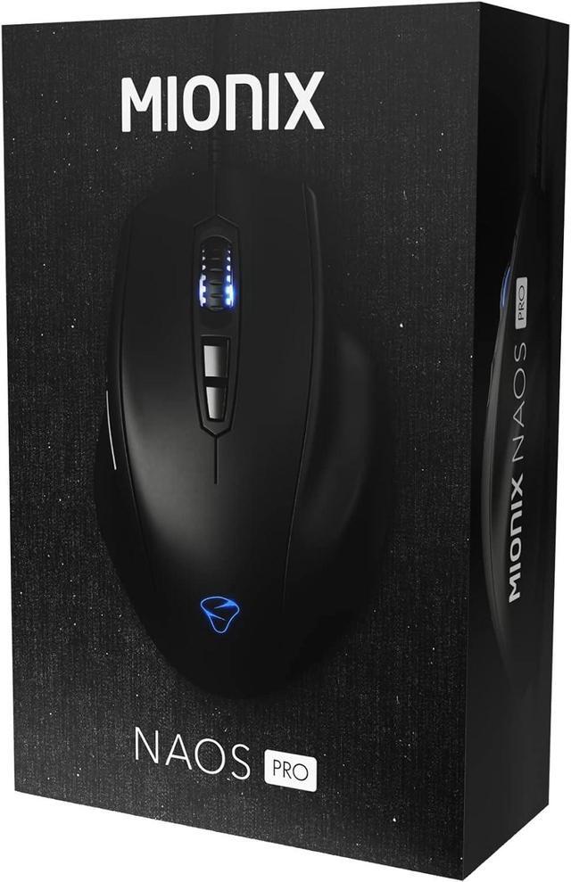 Alt view image 5 of 5 - Mionix NAOS PRO Wired Gaming Mouse, 19K DPI Optical Sensor with 400 IPS, Kailh 80M Click Durability Micro-switches, 1K HZ Polling Rate, 7 Programmable Buttons, On-Board Memory for PC