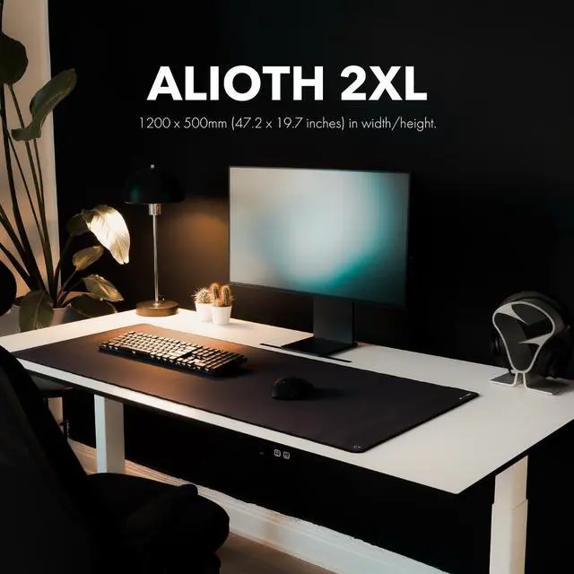 Alt view image 2 of 7 - MIONIX Alioth-2XL, Gaming Mouse pad, Water resistant, Easy to clean desk pad, Optimized for gaming. (47.2 x 19.7 inches in width/height)
