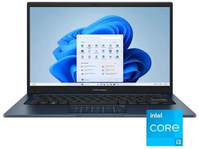 Main image of ASUS - Vivobook 14 14" FHD Laptop - Intel Core i3 - 8GB Memory - 128GB SSD - Quiet Blue