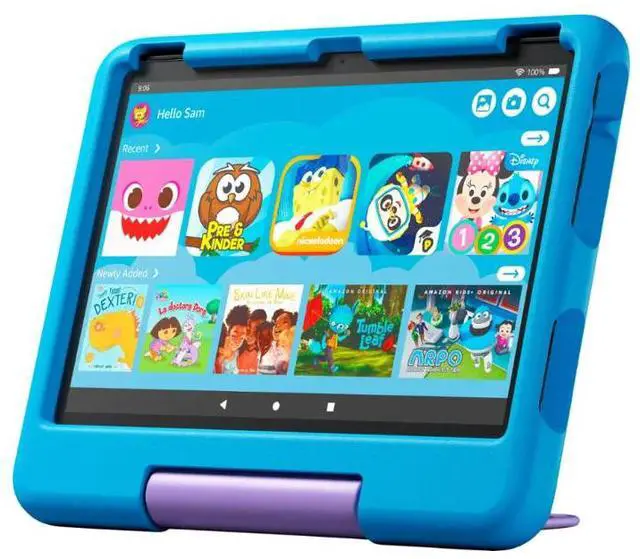 Alt view image 2 of 2 - Amazon - Fire HD 10 Kids - 10.1" Tablet (2023 Release) - 32GB with Wi-Fi - Blue