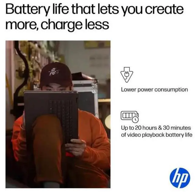 Alt view image 3 of 3 - HP - OmniBook X Flip 2-in-1 16" 2K Touch-Screen Laptop - AMD Ryzen 5 - 8GB Memory - 512GB SSD - Meteor Silver