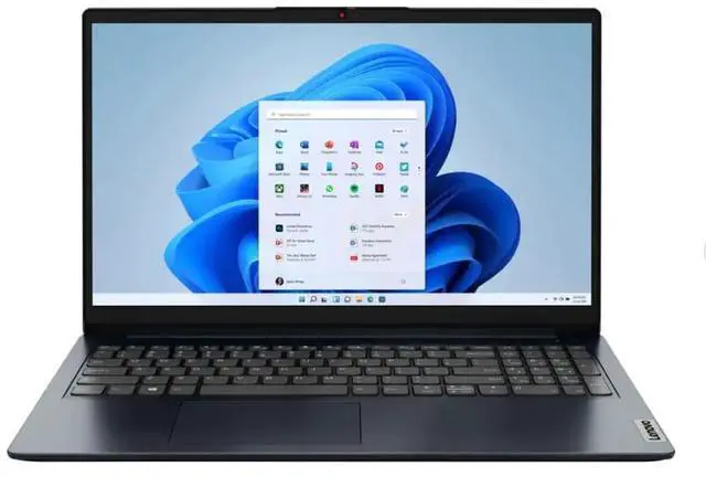 Main image of Lenovo - IdeaPad 1 15.6" Full HD Touchscreen Laptop - AMD Ryzen 5 7520U - 8GB Memory - 256GB SSD - Abyss Blue