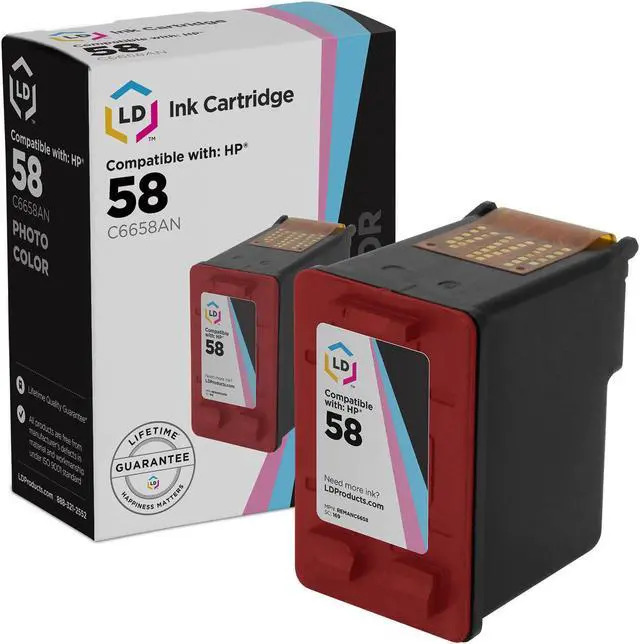 Alt view image 7 of 11 - LD C6658AN 58 Photo Color Ink Cartridge for HP #58 3620 3650 5150 3651 3840 3843