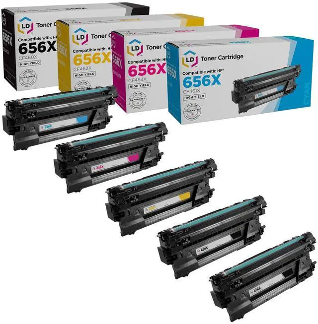 Main image of LD Products Compatible Toner Replacement for HP 656X (BK, C, M, Y, 5-Pk)