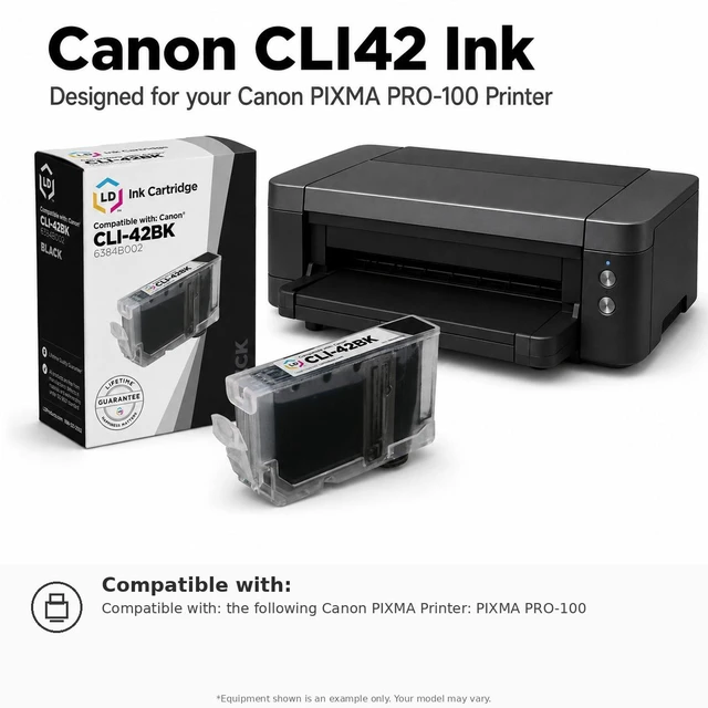 Alt view image 6 of 7 - LD Products Compatible Ink Cartridge Replacement for Canon CLI-42GY 6390B002 (Gray)