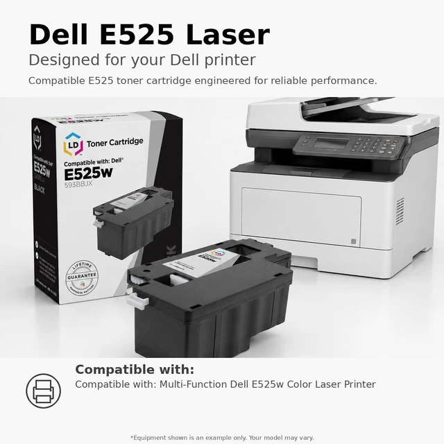 Alt view image 6 of 6 - LD Compatible Toner Cartridge Replacement for Dell 593-BBJU H5WFX (Cyan)