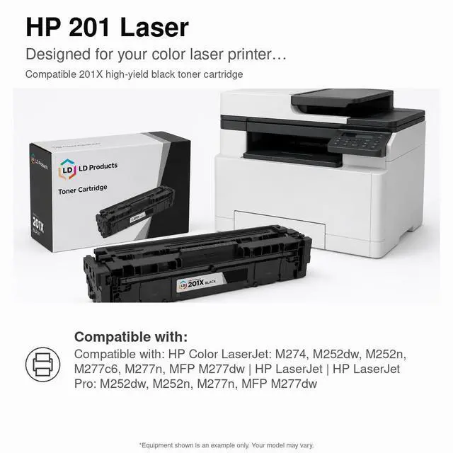 Alt view image 6 of 6 - LD Products Compatible Toner Cartridge Replacement for HP 201X CF403X High Yield (Magenta)
