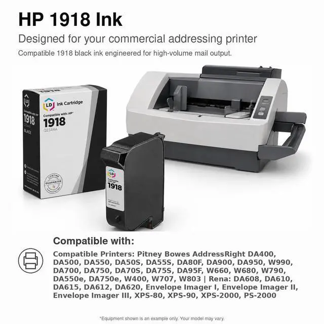 Alt view image 6 of 6 - LD Products Remanufactured Ink Cartridge Replacement for HP 1918 Q2344A Fast Dry (Black)