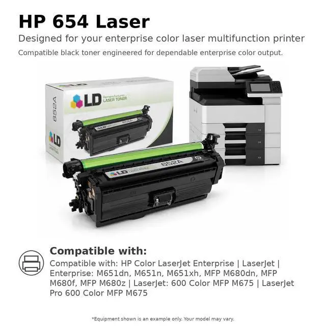 Alt view image 6 of 6 - LD Products Remanufactured Toner Cartridge Replacement for HP 652A CF320A (Black Single)
