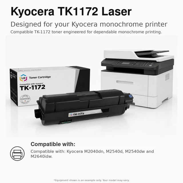 Alt view image 6 of 7 - LD Products Toner Cartridge Replacement for Kyocera TK-1172 (Black)