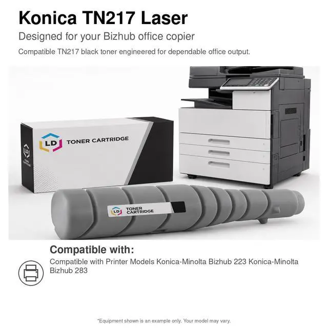 Alt view image 6 of 6 - LD Products Compatible Toner Cartridge Replacement for Konica Minolta TN-217BK A202031 (Black)