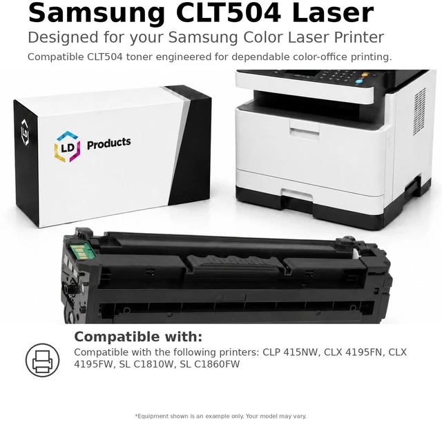 Alt view image 6 of 7 - LD Products Compatible Toner Replacement for Samsung K504S (Black, 8-Pk)