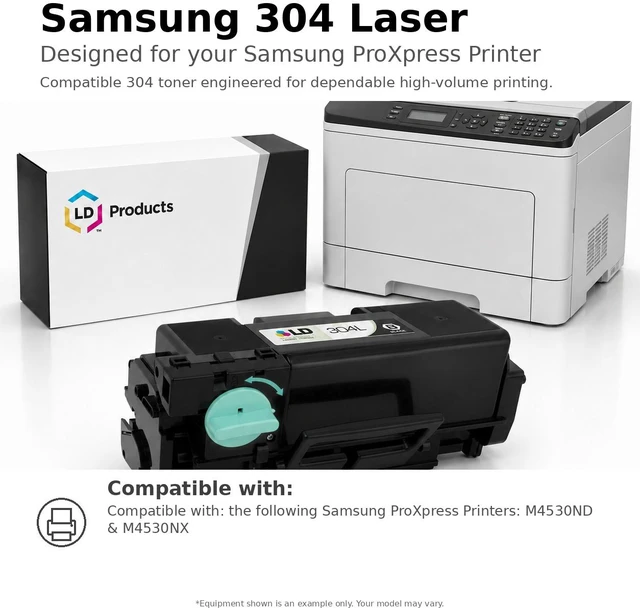 Alt view image 6 of 7 - LD Products Remanufactured Toner Replacement for Samsung MLT-D304L (Black)