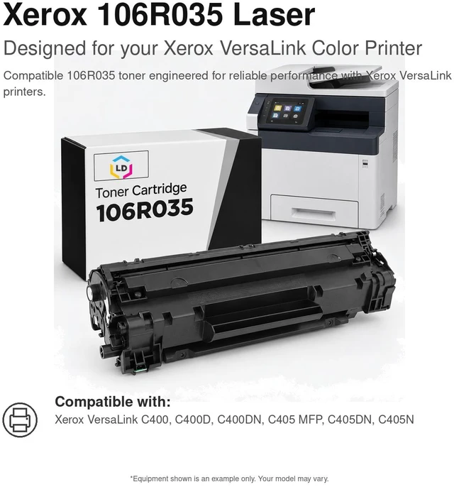 Alt view image 6 of 7 - LD Products Compatible Toner Replacement for Xerox 106R03524 (Black, 2-Pk)