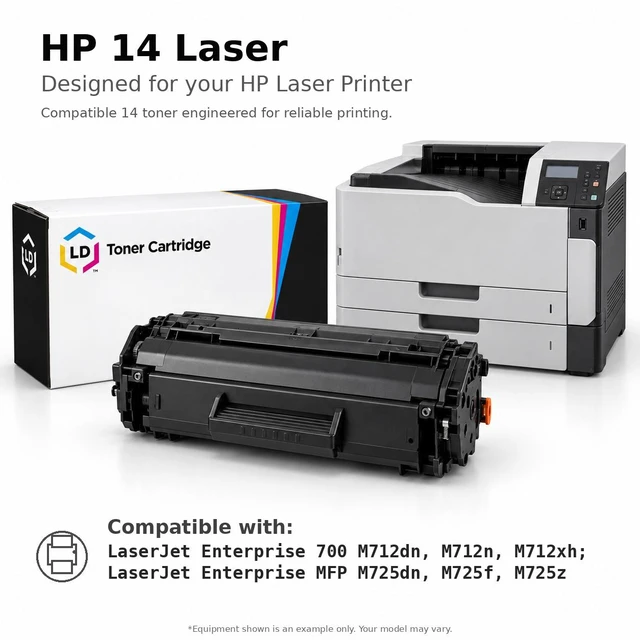 Alt view image 6 of 7 - LD Products Remanufactured Toner Cartridge Replacement for HP 14X CF214X High Yield (Black, 2-Pack)