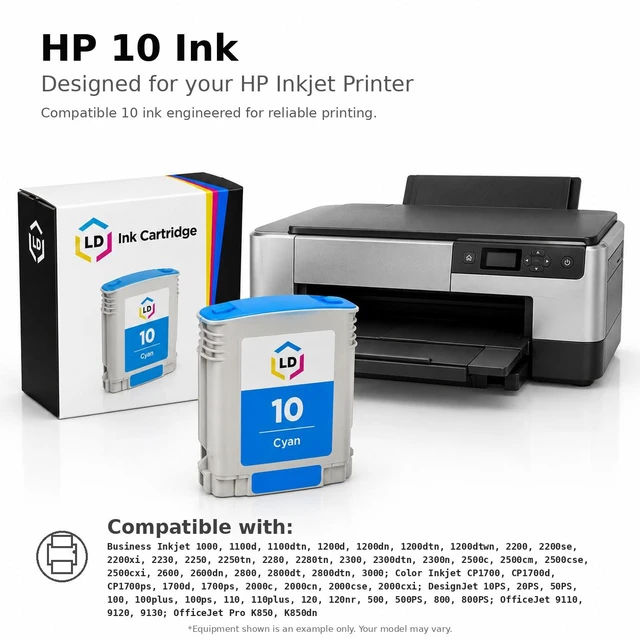 Alt view image 6 of 7 - LD Products Remanufactured Ink Cartridge Replacement for HP 10 C4844A High Yield (Black, 2-Pack)
