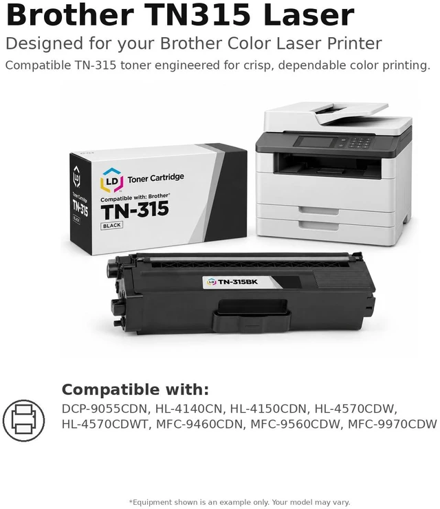 Alt view image 6 of 7 - LD Products Compatible Toner Cartridge Replacement for Brother TN315BK High Yield (Black)
