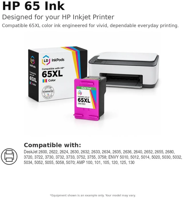 Alt view image 3 of 7 - LD Products Remanufactured Ink Cartridge Replacements for 65XL N9K04AN HP 65XL Black Ink Cartridge High Yield (Black 5-Pack)