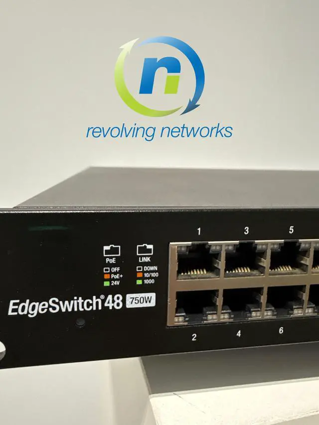 Alt view image 4 of 6 - Ubiquiti Networks EdgeSwitch 48 750W Managed PoE+ Gigabit Switch with SFP+ (ES-48-750W)