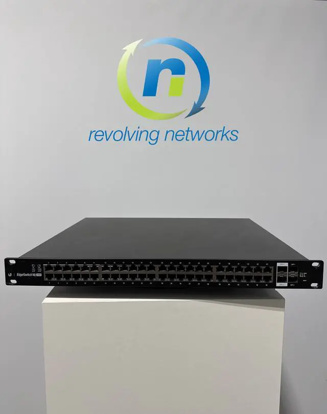 Alt view image 3 of 6 - Ubiquiti Networks EdgeSwitch 48 750W Managed PoE+ Gigabit Switch with SFP+ (ES-48-750W)
