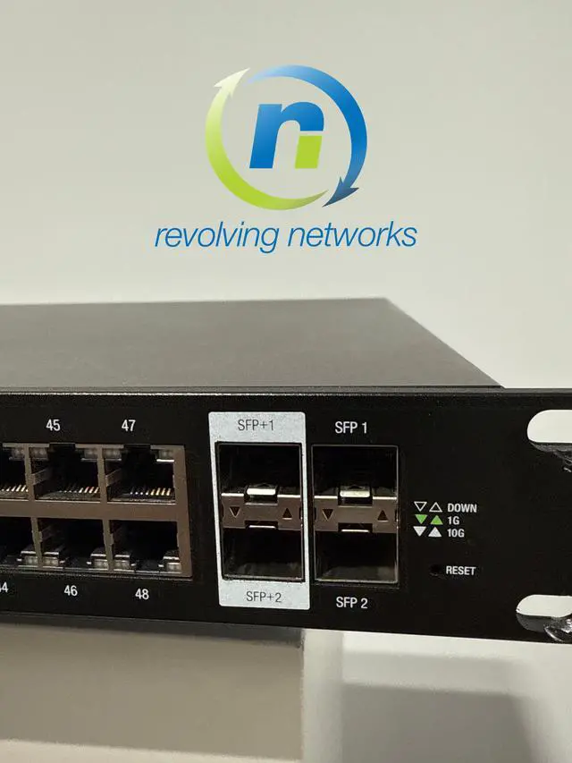 Alt view image 5 of 6 - Ubiquiti Networks EdgeSwitch 48 750W Managed PoE+ Gigabit Switch with SFP+ (ES-48-750W)
