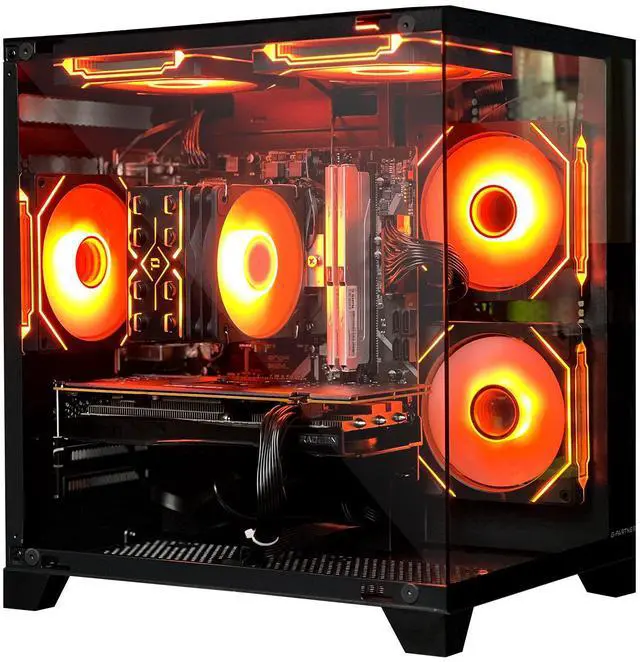 Main image of HZG Gaming Desktop Computer PC,AMD Ryzen 5 5600X,GeForce RTX 4060, 32GB RAM and 1TB NVMe M.2 SSD, WiFi6E, ARGB Fan, Prebuilt Gaming PC Tower
