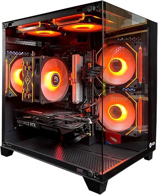 Main image of HZG Gaming Desktop Computer PC,AMD Ryzen 5 9600X,RTX 4060 8G  32GB DDR5 6000 RAM and 2TB NVMe M.2 SSD, WiFi6E, ARGB Fan, Prebuilt Gaming PC Tower AMD Ryzen 5 9600X GeForce RTX 4060