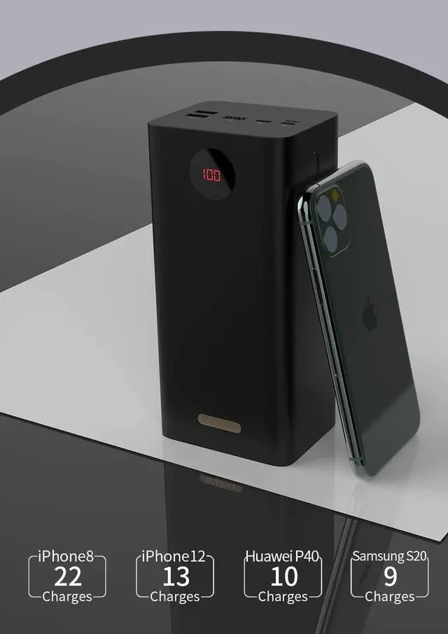 Alt view image 3 of 5 - ROMOSS 60,000mAh Large Power Bank, High Capacity Portable Charger 22.5W USB C Fast Charging, Long Lasting External Battery Pack with 4 Outputs & 3 Inputs for iPad, iPhone, Samsung, Switch and More