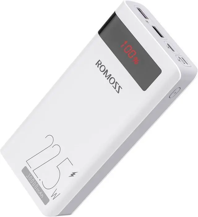 Main image of ROMOSS 30000mAh Power Bank, Sense8PF Portable Charger, 22.5W USB C PD20W Fast Charging LED Display, Phone Battery Pack with 3 Outputs & 3 Inputs Compatible with iPhone, iPad, Galaxy, Android and More