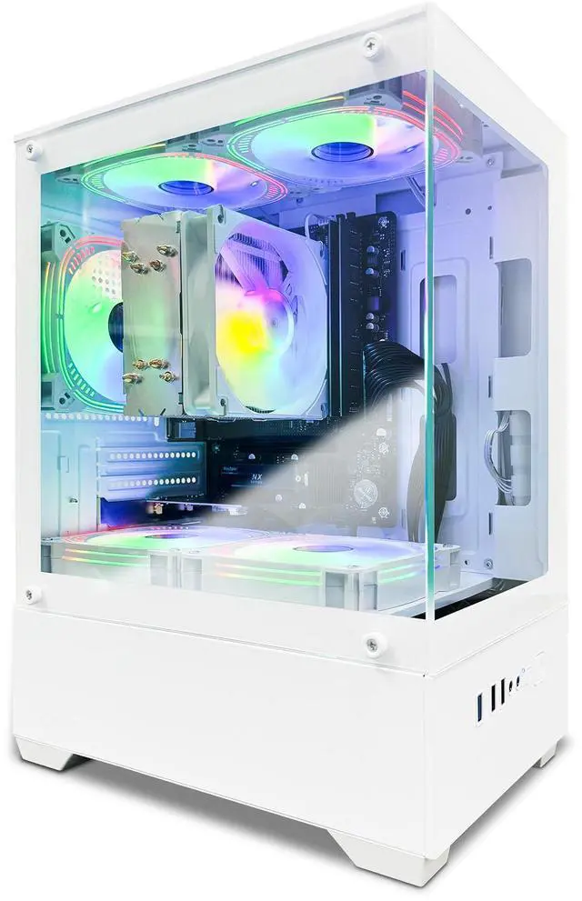 Main image of Suevery Mini Gaming PC, AMD Ryzen 7 5700G, Vega 8 Graphics, 32GB DDR4 RAM, 1TB SSD, B450 Platform, Wi-Fi 6, Windows 11 Ready