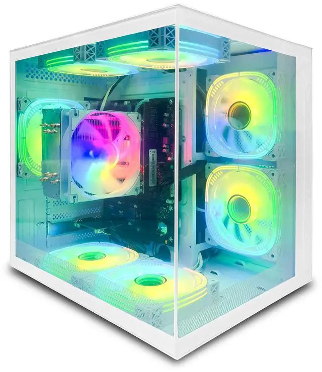 Main image of Suevery Gaming PC, AMD Ryzen 5 5600GT, Vega 7 Graphics, 16GB RAM, 512GB SSD, Wi-Fi 6, Windows 11 Home, Compact Desktop
