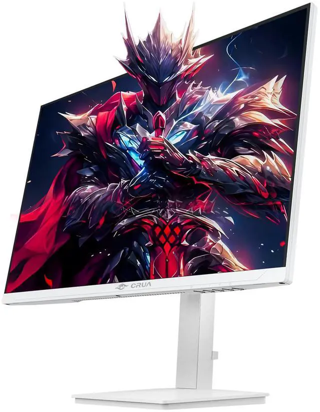 Alt view image 9 of 14 - CRUA 27 4K UHD Gaming Monitor  144Hz IPS Panel, 120% sRGB Wide Color, FreeSync, Height/Pivot/Rotate/Tilt Adjustable, Eye-Care Blue Light Filter, Built-in Speakers, HDMI & DP, VESA Mount ReadyWhite